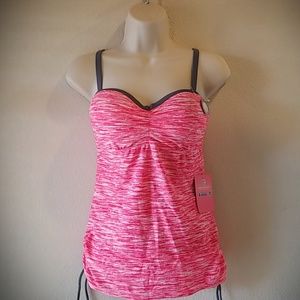 ❣Free Country Tankini Underwire Top NWT❣